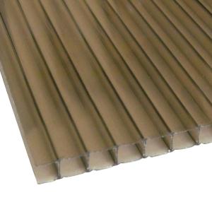 8mm Bronze Twinwall Polycarbonate Panels - 10 pack Buy Authentic Online