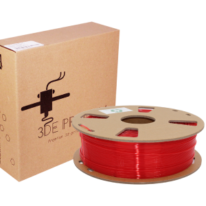 3DE Premium - PLA Transparent - Red - 1.75mm - 1kg Buy Cheap For Nice