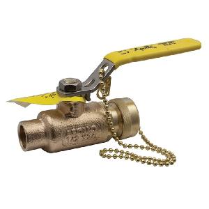 Ball Valve 70-200 Bronze 3/4 Inch Sweat x Hose 2-Piece Standard Port Cap and Chain Online