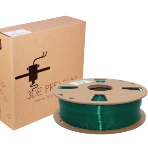 3DE Premium - PLA Transparent - Green - 1.75mm - 1kg Get Authentic For Sale