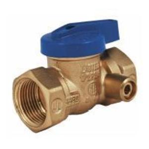 Ball Valve T-3100 Blue Top Gas with Sidetap 1/2 Inch Flare Forged Brass Lever 1 Piece Cheap Pice From China