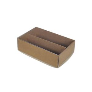 SAMPLE - 12 Macaron/12 Rectangle Gift Box with Clear Lid - Kraft Brown Paperboard (Optional Insert) Reliable Cheap Online
