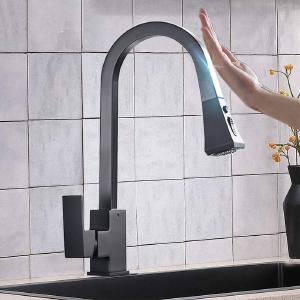 Pull Out Sensor Kitchen Faucet Stainless Steel Smart Induction Mixed Tap Clearance Online Fake