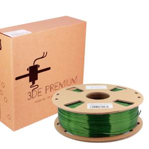 3DE Premium - PLA Silky - Green - 2.85mm - 1kg Outlet Countdown Package