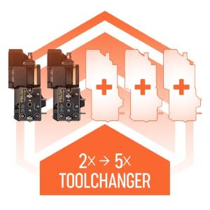 Prusa - Original Dual-Head to Five-Head Upgrade (2-Toolhead to 5-Toolhead) - Prusa XL Cheap Newest
