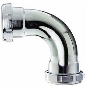 Elbow 90DEG 1-1/2" 22GA Brass Tube Chrome Plated Cheapest Online
