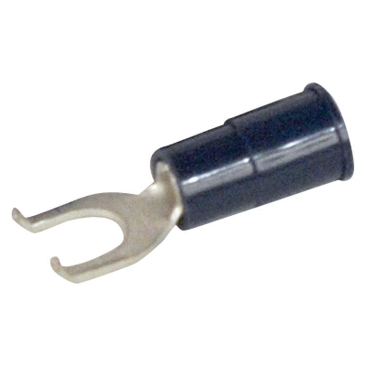 Spade Connector Forked Flanged #10 Stud 13/64 ID Insulated 12-10 American Wire Gauge 12 Pack 105 Degree Celsius Outlet Finishline