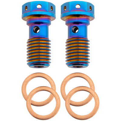 Tusk Titanium Banjo Bolt Kit Burnt Blue M10x1.25#TBM1012519 Cheap Best Seller