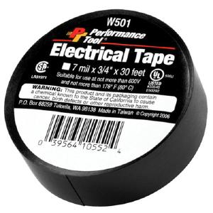 Performancetool W501 PVC Electrical Tape 3/4"X30 - Black #W501 Free Shipping Marketable