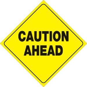 Voss Signs 410 CA YR Plastic Reflective Sign 12" Caution Ahead - Yellow #410 CA YR Buy Cheap Clearance