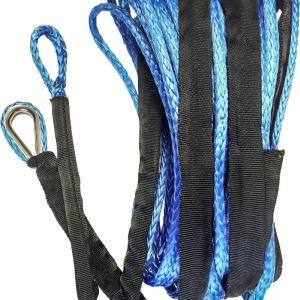 SYNTHETIC WINCH ROPE 1/4" DIAMETER X 50 FT. BLUE #700-1150 Cheap Pictures