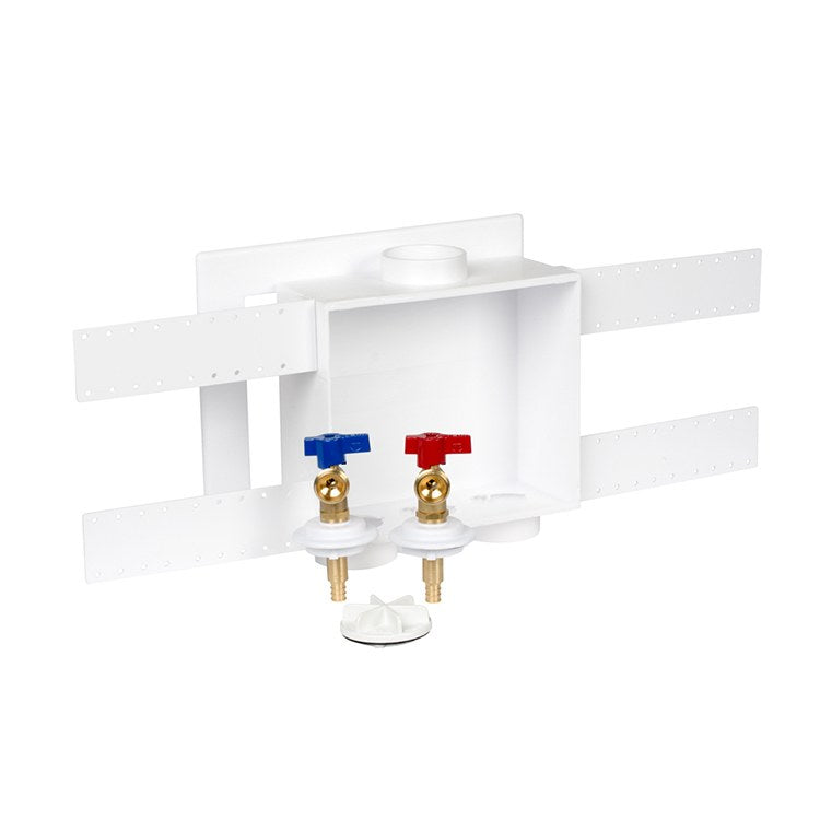 Quadtro Washing Machine Outlet Box with 1/4 Turn Brass Valve/F1807 PEX Free Shipping