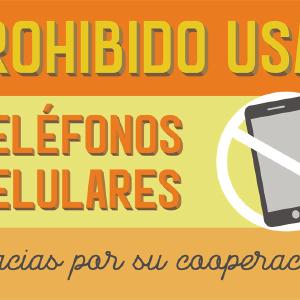 No Cell Phones - Spanish - Mini-Poster Discount Online