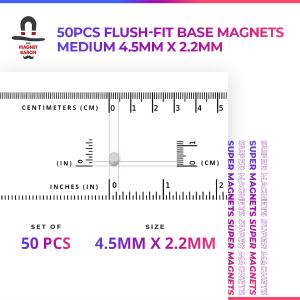 50pcs Flush-Fit Base Magnets The Old World Outlet Choice