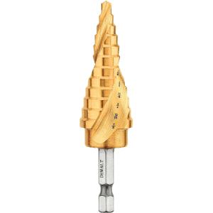 Dewalt 3/16" - 7/8" IMPACT READY® Titanium Nitride Coating Step Drill Bit Free Shipping