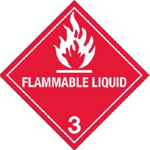 Accuform DOT Hazard Class 3 Adhesive Placards - Flammable Liquid Clearance Huge Surprise
