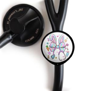 Easter Bunny Nurse Stethoscope Tag Clearance Newest