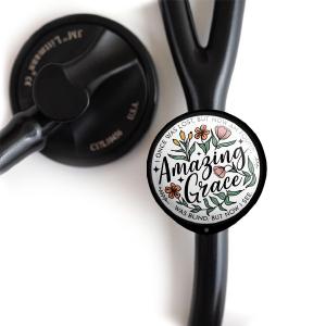 Amazing Grace Floral Stethoscope Tag With Mastercard Cheap Pice