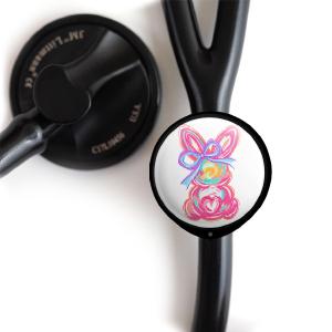 Easter Bunny Swirl Stethoscope Tag Clearance Wide Range Of
