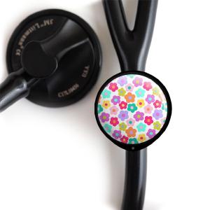 Retro Floral Pattern Stethoscope Tag Outlet Top Quality