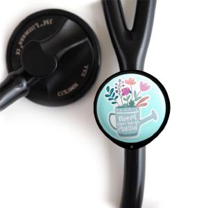 Watering Can Wisdom – Bloom Where You Are Planted Stethoscope Tag Huge Surprise For Sale
