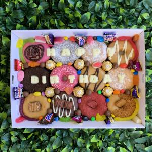 White Choc Custom Message Gift Donut Box Big Sale Sale Online