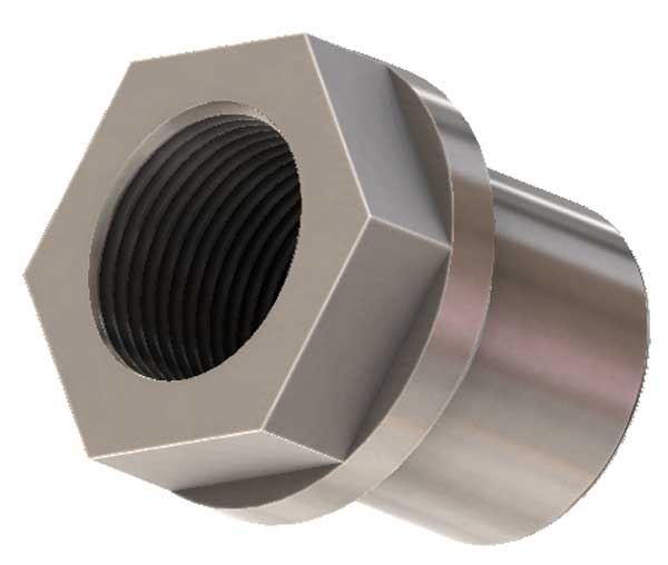 7/8-14 Hex Right Hand Thread Tube Insert for 1 Inch ID Tube Limited Edition