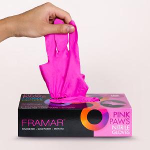 Pink Paws Nitrile Gloves Small - 100pc Discount Largest Supplier