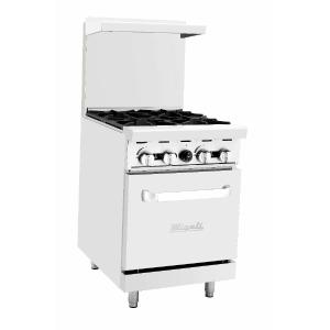 Migali  4 Burner Range, (1) Oven, Natural Gas C-RO4-NG Cheap Sale View