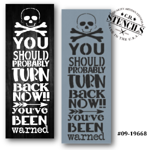 Turn Back Now Stencil Get To Buy Cheap Online