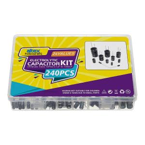 Altex Preferred MFG 240-Piece 24-Values 0.1uF to 1000uF Electrolytic Capacitor Kit Cheap Sale Finishline