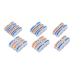 Altex Preferred MFG 60-Piece 28~12AWG 1-In/Out Lever Wire Connectors Quick Connect Electrical Splicing Kit for Compact Inline Terminals Cheap Online Store Manchester