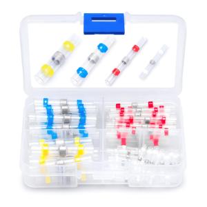 Wirefy 50-Piece Color Coded Adhesive Solder Seal Wire Connectors Kit Cost For Sale