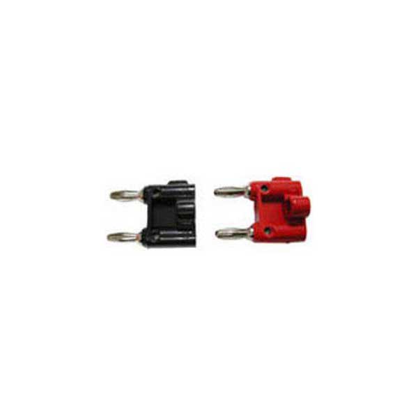 Stackable Red Double Banana Plug with Cable Guide Cost Cheap Online