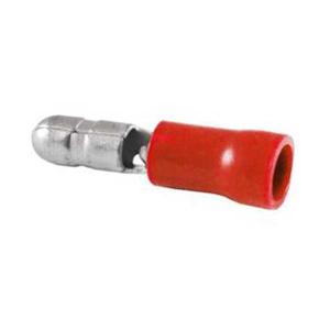Red Vinyl Insulated Bullet Plug 22-18 AWG 8pc With Mastercard For Sale