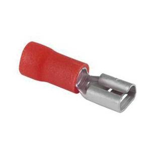 Red Vinyl Insulated Female Quick Disconnects 22-18 AWG 100pc Professional