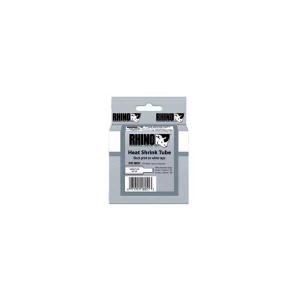 DYMO Rhino 18057 3/4" Heat Shrink Tubing, Black On White, 3:1, IND, 5FT Online Online High Quality