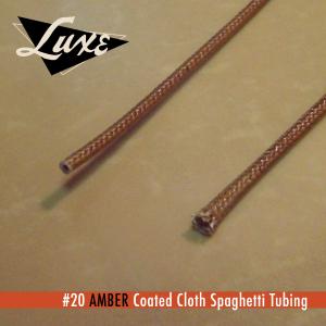 Wire/Tubing #20 Cloth Spaghetti Tubing AMBER Discount Shop For