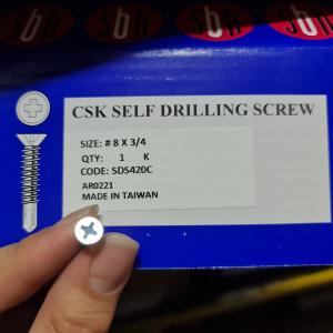 CSK Self Driving Screw #8x2" (1000pc/box) | Model: SDS-SC0820-1K Authentic Online