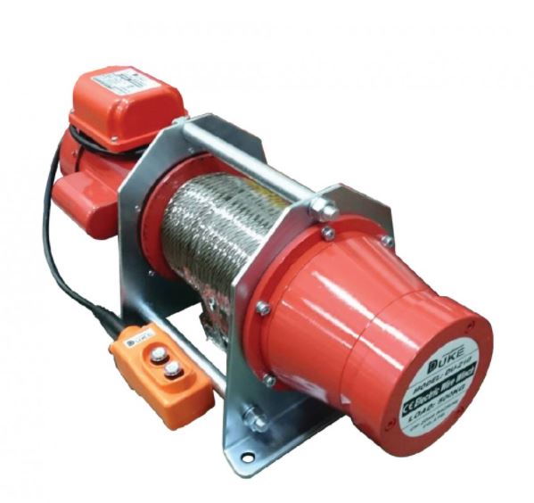 Duke Winch 415V, 500kg, 8mm x 60m Electric Wire Rope Winch 4 Wires | Model : WIN-DU210-3 Affordable Cheap Pice