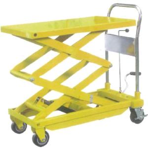 Aiko Hydraulic Scissor Table Lift Truck 300Kg Pu Wheel | Model : PT-WP300 Latest Collections Online