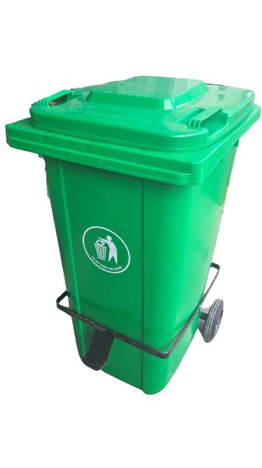 Mobile 240L Trash Bin Come with Wheels And Pedal | Model : BIN-240L-P Free Shipping For Cheap