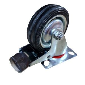 Black Rubber Castor 3", 4", 5 , 6", 8"Model : C-11 | Type : Swivel , Brake or Rigid Shop Offer Cheap Online