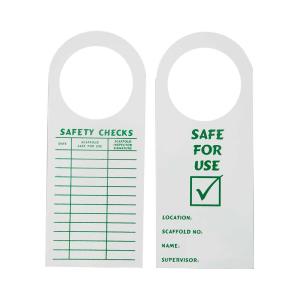 Scaffold Tag (Safe For Use) | Model: SFD-SFU Cheap Sale Low Pice