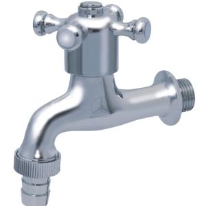 Showy C.P. Hose Union BIB (Toilet) Cross Handle Tap | Nozzle Size : 1/2" or 3/4" Discount Fashion Style