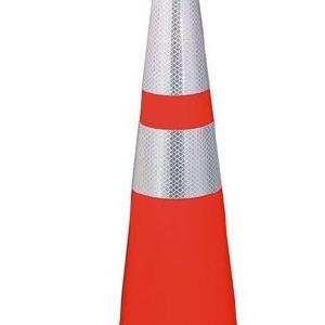 Traffic Cone 90 cm Orange With Double Reflective Sleeve | Model : CONE-7094 100% Authentic Cheap Online