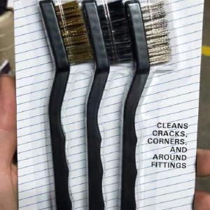 Wire Brush 3Pcs Set 7" Brass/Nylon/Steel | Model : WB4-EK3307 New Styles For Sale
