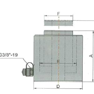 Aiko Hydralic Cylinder 20Ton 100M | Model : HHYG-20100K Free Shipping Looking For