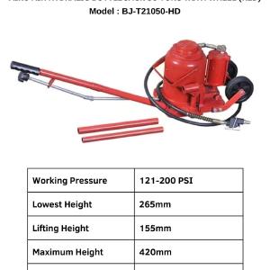 Aiko Air Hydraulic Bottle Jack 50 Tons With Wheel (Red) | Model : BJ-T21050-HD In China Online