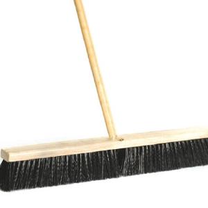 Aiko 24" Hard Black Bristles Road Sweeping Brush Broom with Wooden Handle | Model : BROOM-B24 Outlet Cheap Online